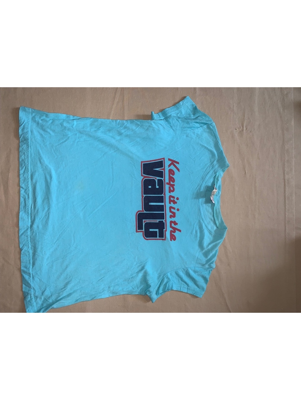 Self Esteem Keepin the Vault turquoise graphic T shirt size XL